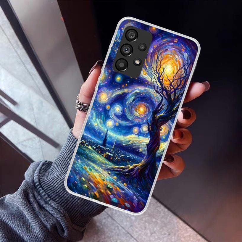 Starry Night Van Gogh Art Phone Case For Samsung Galaxy A12 A52S A42 A32 A22 A51 A50 Note 20 Ultra 10 S10 Plus A71 A70 A31 A30 A