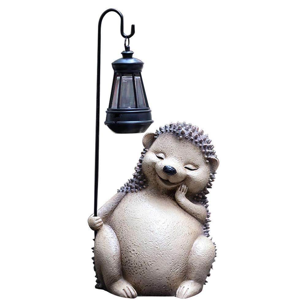 Garden Art with Solar Lantern Outdoor Lawn Decor Garden Frog Ornament with Solar Outdoor Light for Patio Balcony Yard Lawn Decor