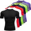 Men's Quick-Dry Short Sleeve Fitness Compression T-Shirt for Basketball & Running