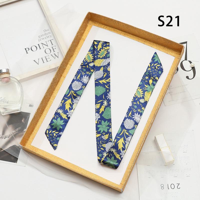 Solid Color Scarf, Women'S Slim And Long Scarf, Decorative Tie Bag, Ribbon, Versatile Headband, Bow Belt, Fashionable Scarf