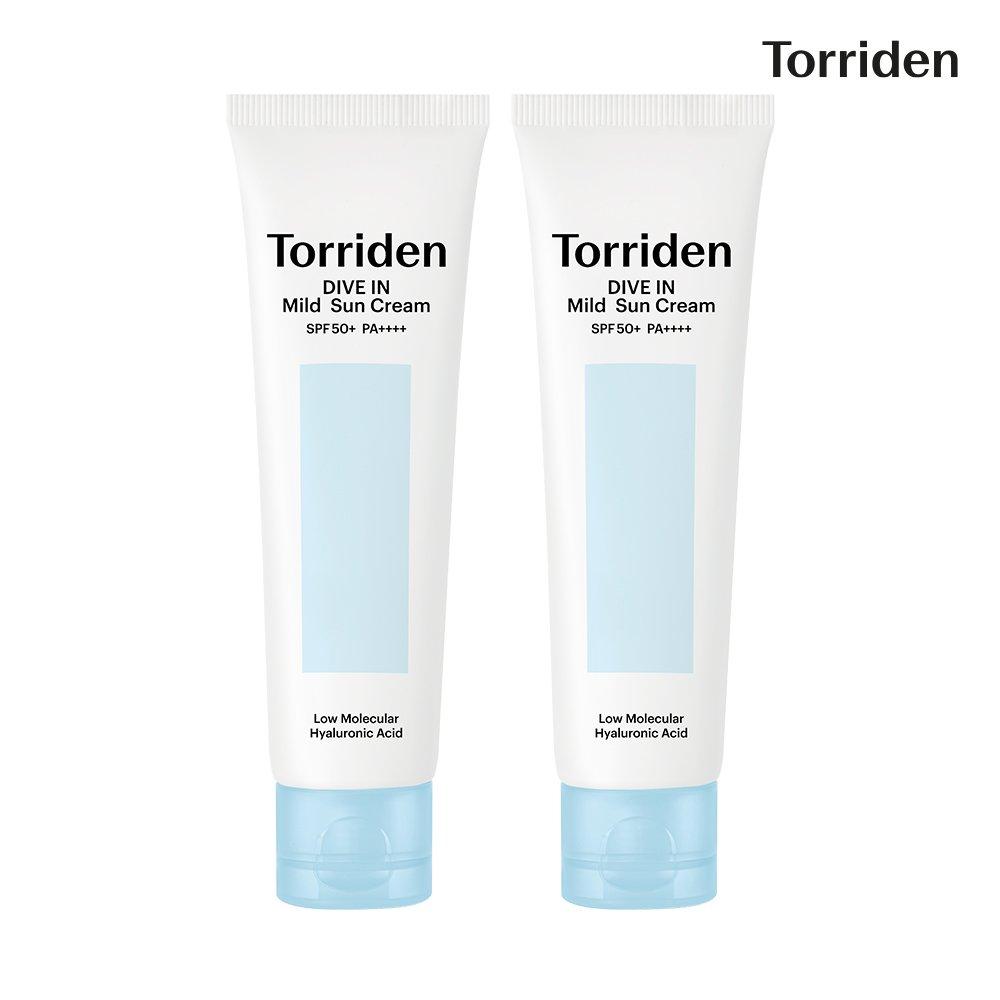 TORRIDEN Мягкий солнцезащитный крем Dive-in Mujacha 60 мл, 2 шт.