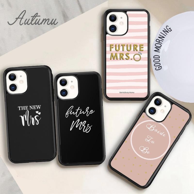 Чехол для телефона «Будущая миссис Невеста» для iPhone 17 Air 15 16 16e 11 12 13 14 Pro Max Plus Cover coque Fundas Shell