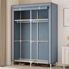 Reinforced Steel Pipe Wardrobe for Bedrooms & Rental Rooms - Easy Assembly