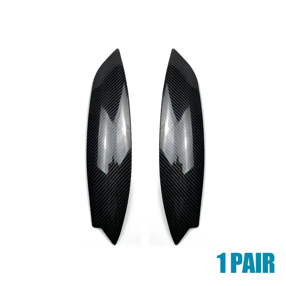 2 шт. автомобильные фары брови веки хромированная отделка автомобиля черные внешние наклейки аксессуары крышка для VW GOLF MK5 GTI R 2005-2007