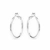 Boucles d'oreilles - LUXENTER - Nianres - Finition argentée (plaqué rhodium) - Diamètre 30 mm - Zircon