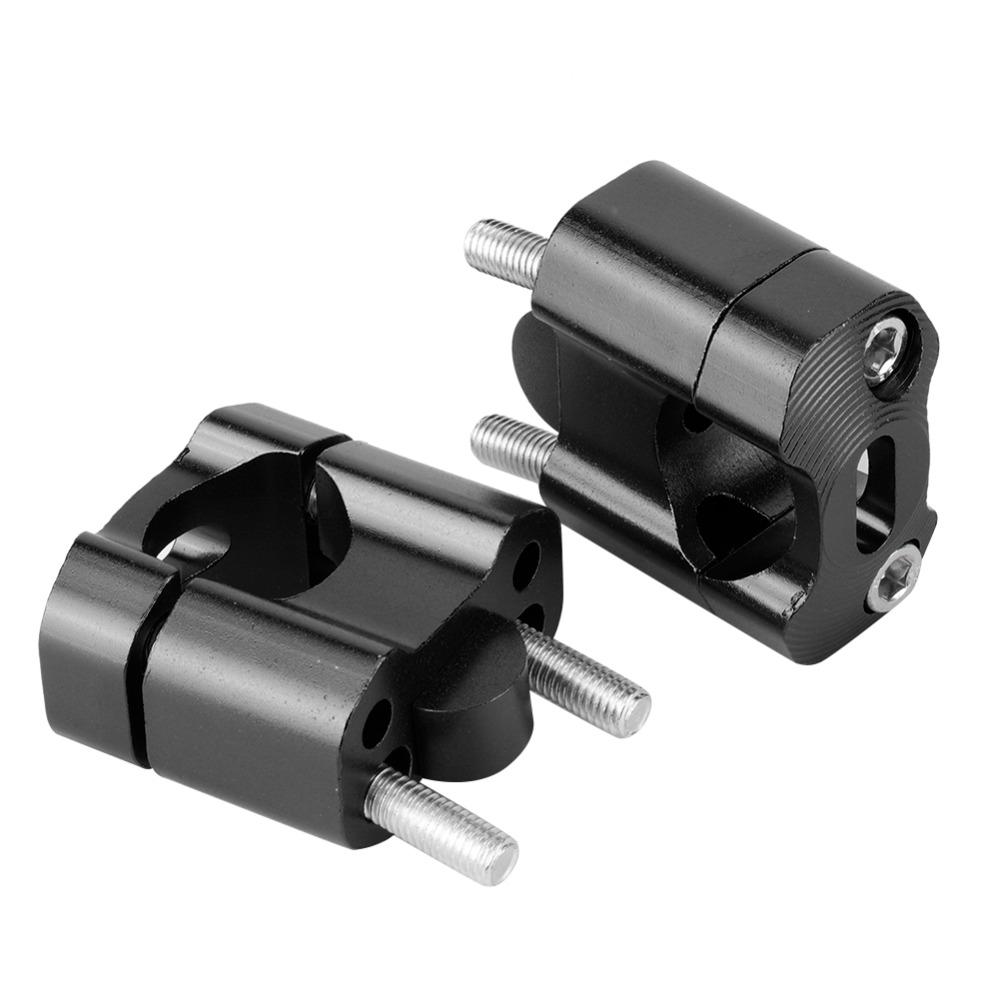 2pcs 22mm 28mm 1-1/8in 7/8in Motorcycle Handlebar Mount Clamps For Pit Bikes