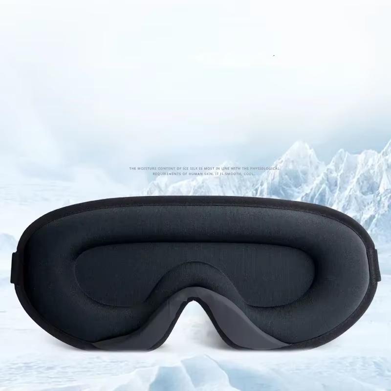 Маска для сна из шелка с эффектом памяти 3D, мягкие патчи для глаз, комфортная маска для сна с трехмерным дизайном, дышащая для женщин и мужчин
