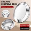 Новая заглушка для раковины из нержавеющей стали, защита от протечек, серебристая крышка отверстия для смесителя, пробка для воды, ванная комната