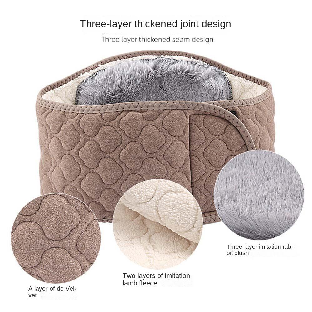 Imitation Cashmere Warm Waist Support Belt Lumbar Brace Winter Fur Waist Belts Household