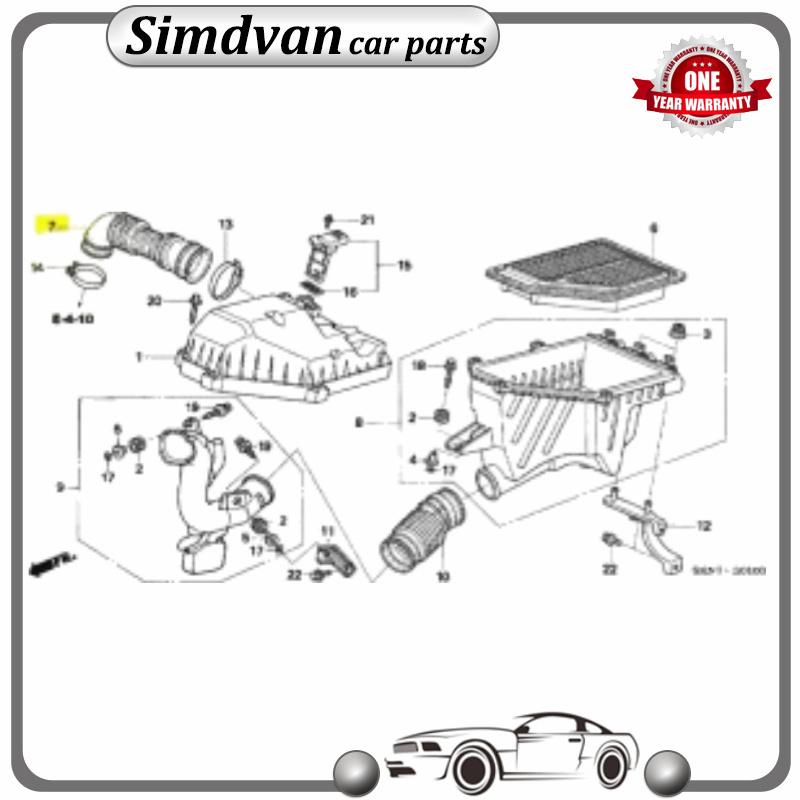 New Air Flow Tube Hose Pipe 17228-RMA-E00 17228RMAE00 for Honda CR-V FR-V 2.2 2005- Air Intake Hose High Quality