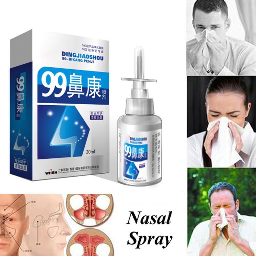 99 Спрей для носа Спрей для ухода за носом Лечение носовых пазух Заложенность носа Rhini X5S0