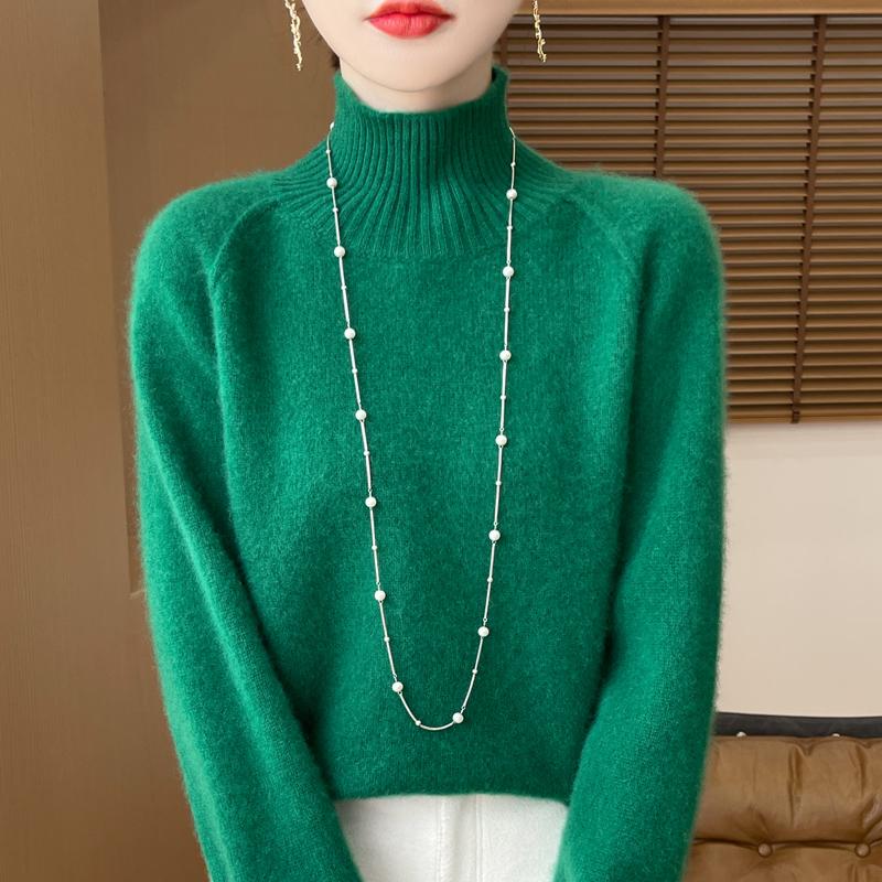 Женский кашемировый свитер Qinghe кашемир 30% кашемир 70% шерсть теплый и модный универсальный осенне-зимний