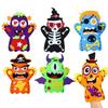 Halloween Hand Puppet DIY Craft Toy Felt Sewing Kit Hand Finger Story Puppet Kindergarten Creative Children Educational Toy Gift