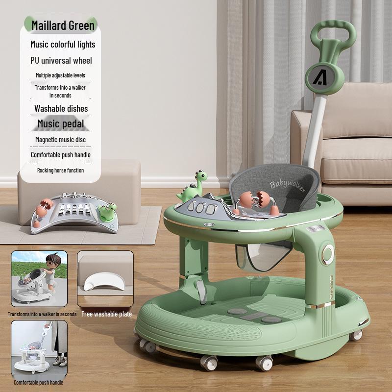 Многофункциональные детские ходунки: Защита от опрокидывания, Предотвращение О-образных ног, Обучение с помощью толкания для мальчиков и девочек