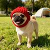 Windproof Pet Knitted Hat Playful Dog Design Winter Dog Cap Warm Dog Beanie  Christmas Festival
