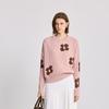 LILY Lucky Flower Jacquard Knitted Sweater