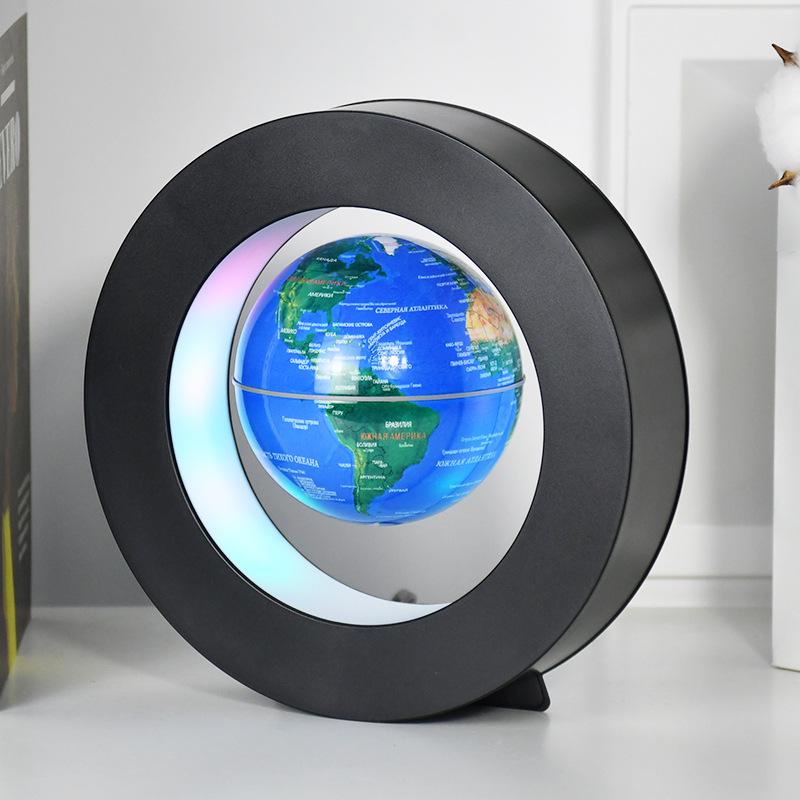 Светящийся русский магнитный левитационный глобус - креативный подарок и сувенир на выпускной