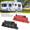 DC 12V-48V 250A Клеммная шина Распределительный блок питания аккумулятора с крышкой Винт M8 4 для автомобиля, лодки, дома на колесах, грузовика 2 шт.