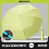 Fully Automatic Umbrella for Women, Dual-Use for Sun and Rain, Reinforced and Enlarged, Foldable, Wind-Resistant, Men's Black-Coated Sun Protection