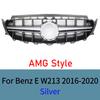 For Mercedes E-Class W213 2016-2020 Sport Front Grille Mesh Bumper Cover ABS Gloss Black AMG Style Exterior Tuning Accessories