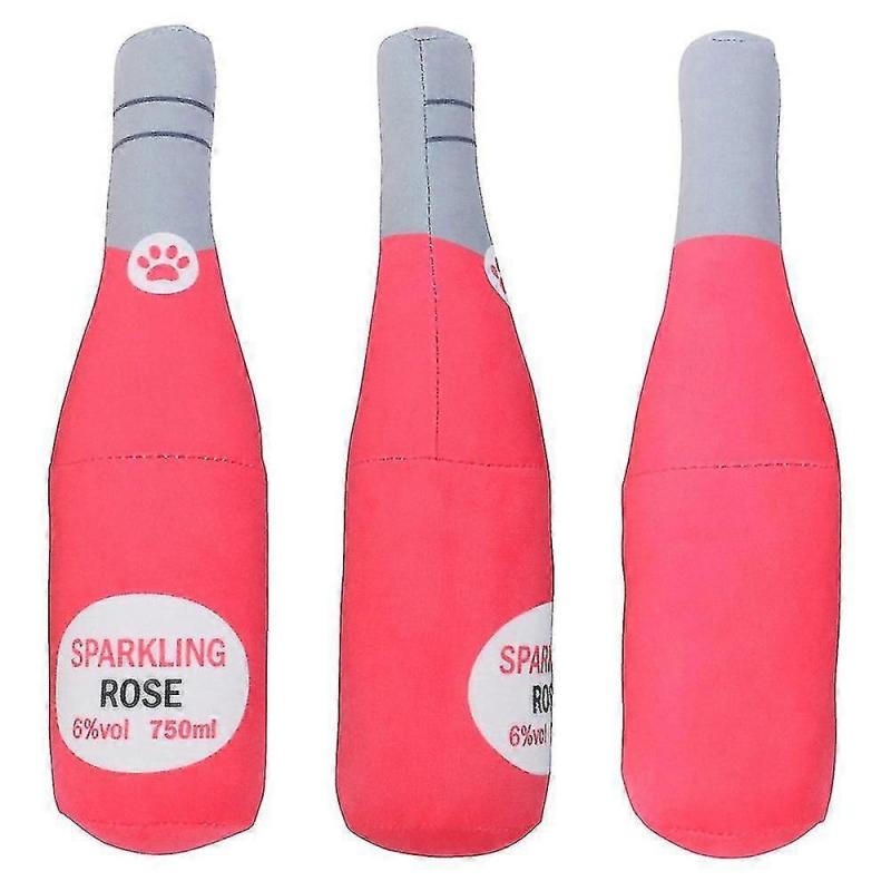 22cm Bottle Plush Stuffed Squeaky Sound Pet Toy for Dogs
