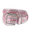 Women's Rhinestone Crystal Waist Belt for Jeans or Dress, European and American Style with Inlaid Rivets