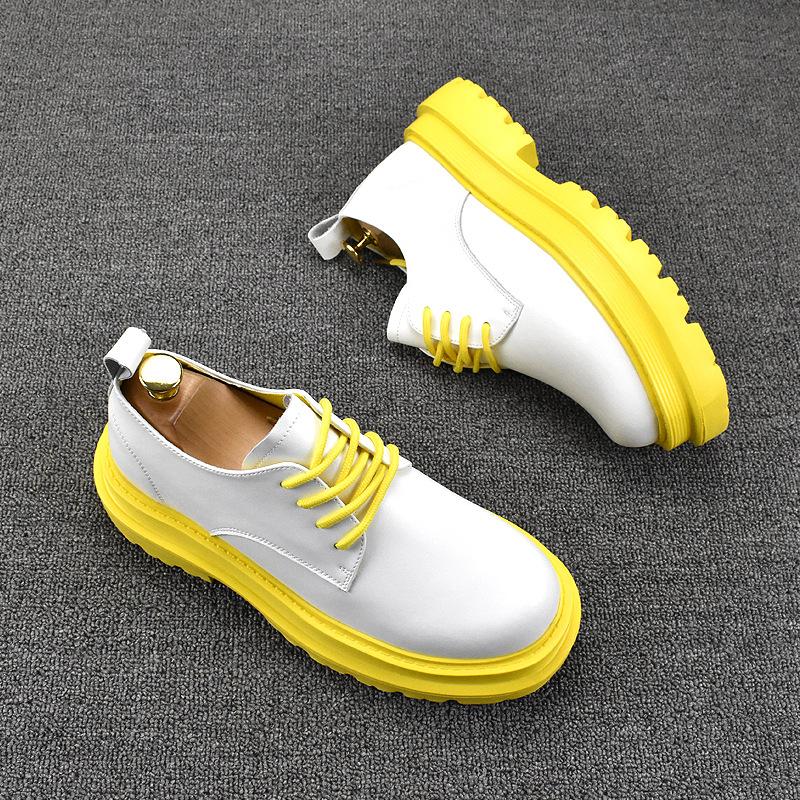 Модные мужские свадебные вечерние платья оригинальные кожаные туфли на шнуровке туфли на платформе черные белые кроссовки джентльменская дизайнерская обувь