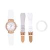 Diamond Lucea Leather Watch PB8029WT