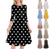 Women's Cocktail Dresses 3/4 Sleeve Vintage Wedding Guest Dress