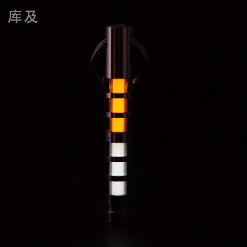 Библиотека и двухцветный титановый сплав тритий трахея самосветящийся брелок рюкзак кулон светящийся кулон креативные подарки