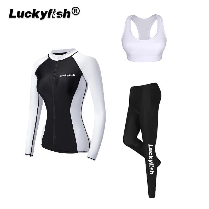 Diving Rash Guard Set Women UV Protection Long Sleeve Pants Quick Dry Slim Fit Surfing Snorkeling Swimsuit