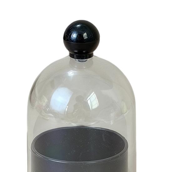 Toothpick Dispenser with Clear Dome Lid, Modern Tooth Picks Storage Container, Kitchen Dining Table Toothpick Holder Box Jar