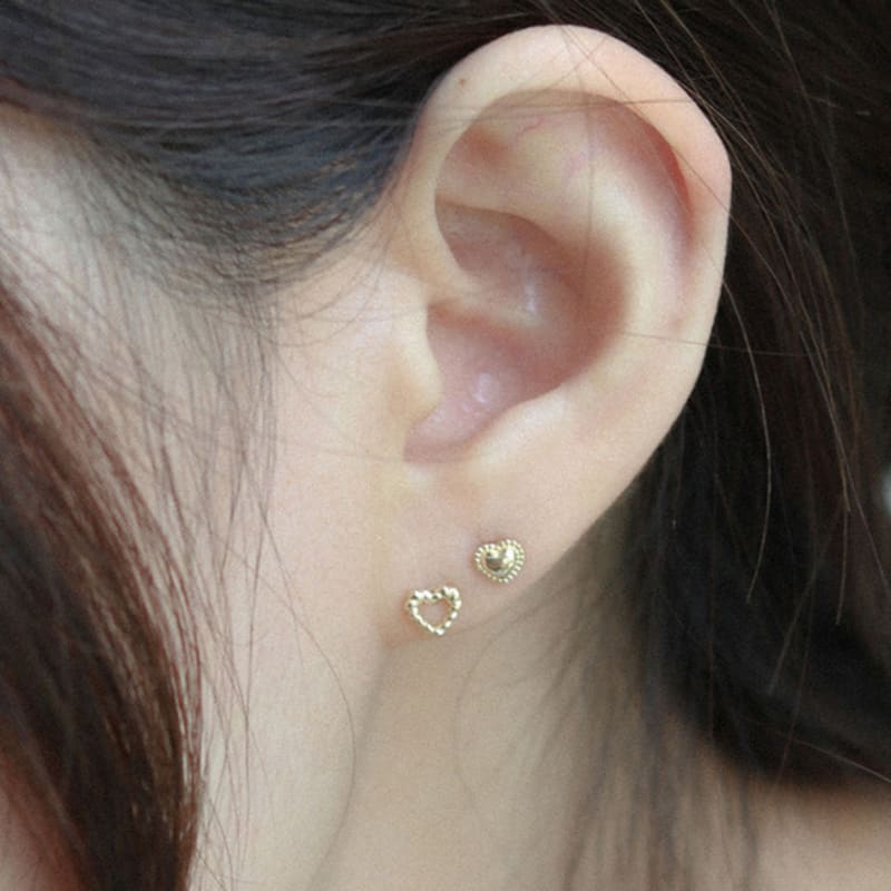 Youngglow 14k пирсинг-линия с узлом-сердцем