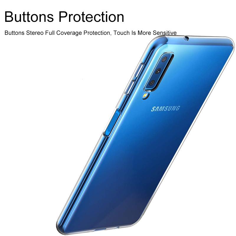 Ультратонкий прозрачный силиконовый чехол для телефона Samsung Galaxy A7 2018 A9 A8 A6 Plus 2018 A10 A20 A30 S A40 A50 A70 Мягкий чехол