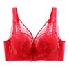New Large Size Thin Full Cup Underwear Women's No Steel Ring Gathered Adjustable Bra Sexy Lace Collection Bra