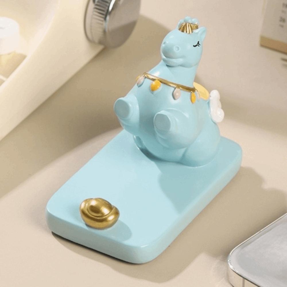 Resin Mobile Phone Stand Horse Mascot Cell Phone Bracket Zodiac Pony Phone Holder Desk Decor