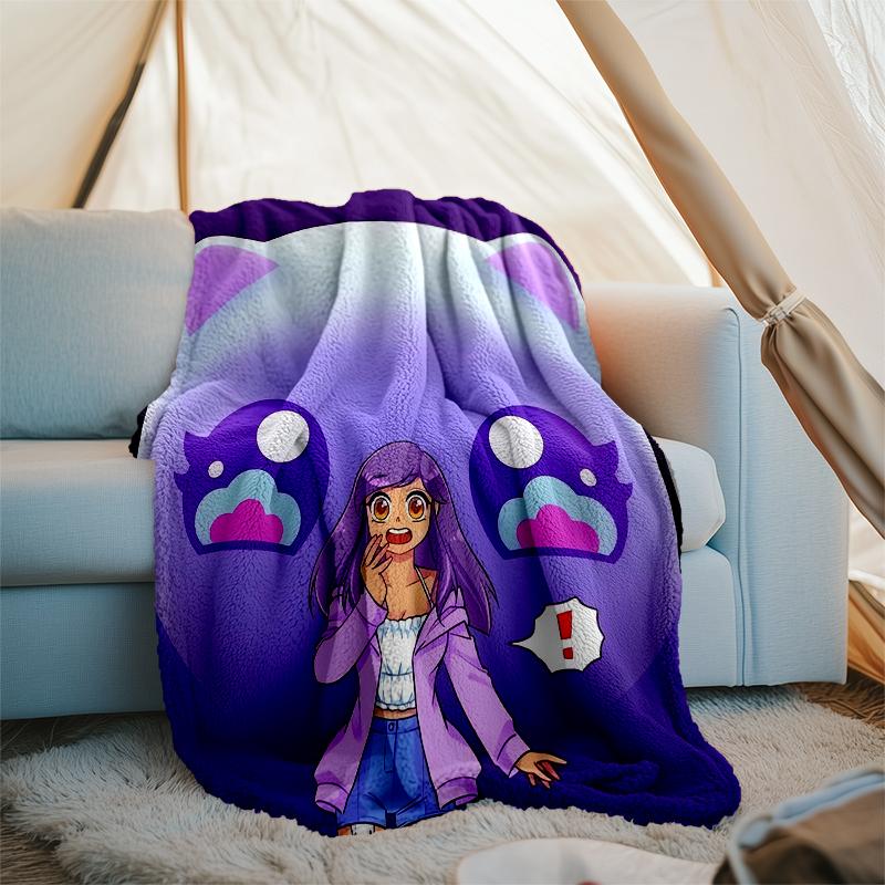 Aphmau Theme Printed Blanket - Perfect for Couch, Bed, Travel & Outdoor Use | Machine Washable, Cozy & Durable.