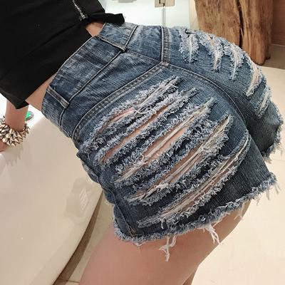 Новые модные джинсовые женские шорты, сексуальные женские шорты с высокой талией