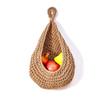 Woven Storage Basket Simulated Rattan Hanging Basket New Fruit Vegetable Basket  Home Decoration