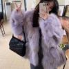 Высококлассный Супер Иностранный Пух Новая Утолщенная Имитация Лисьего Меха Пальто Женская Мода Зимний Топ