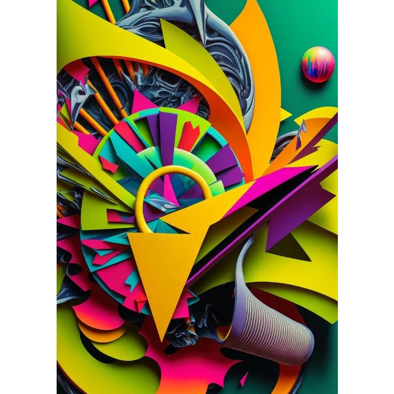 Nordic Abstract Geometric Canvas Prints Modern Aesthetic Wall Art for Living Room Gallery Decor