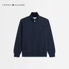 Tommy Hilfiger Мужская осенняя толстовка с вышивкой и воротником-стойкой на молнии