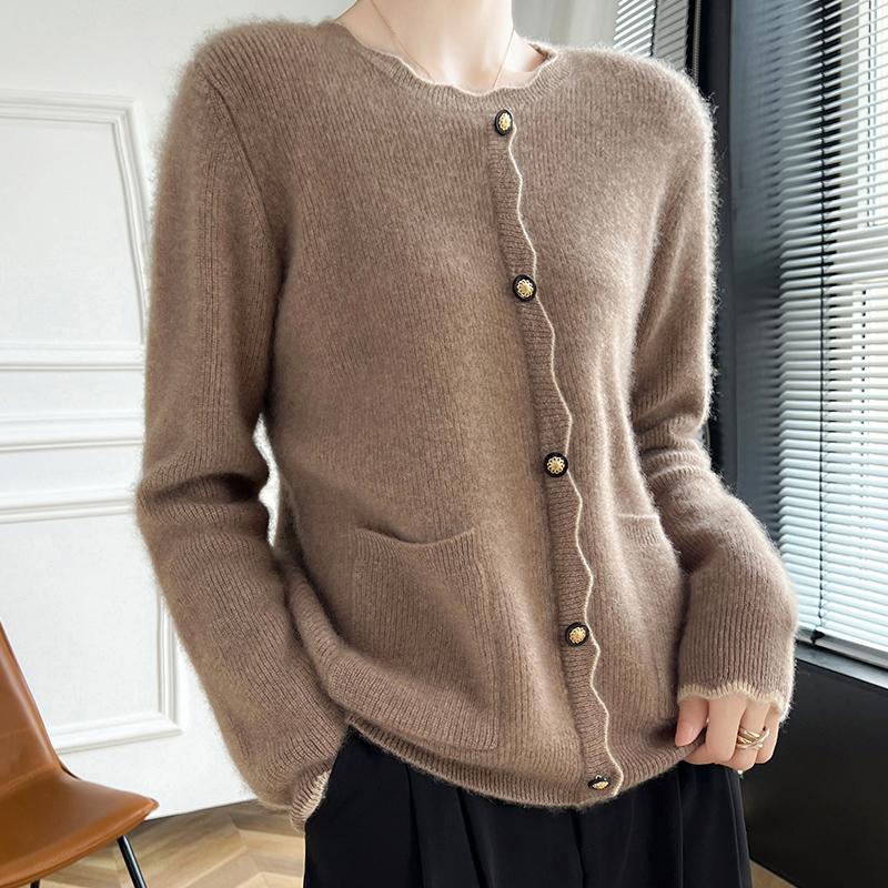 Женский кашемировый свитер Qinghe кашемир 30% кашемир 70% шерсть осенне-зимний кашемировый пуловер мягкий и теплый