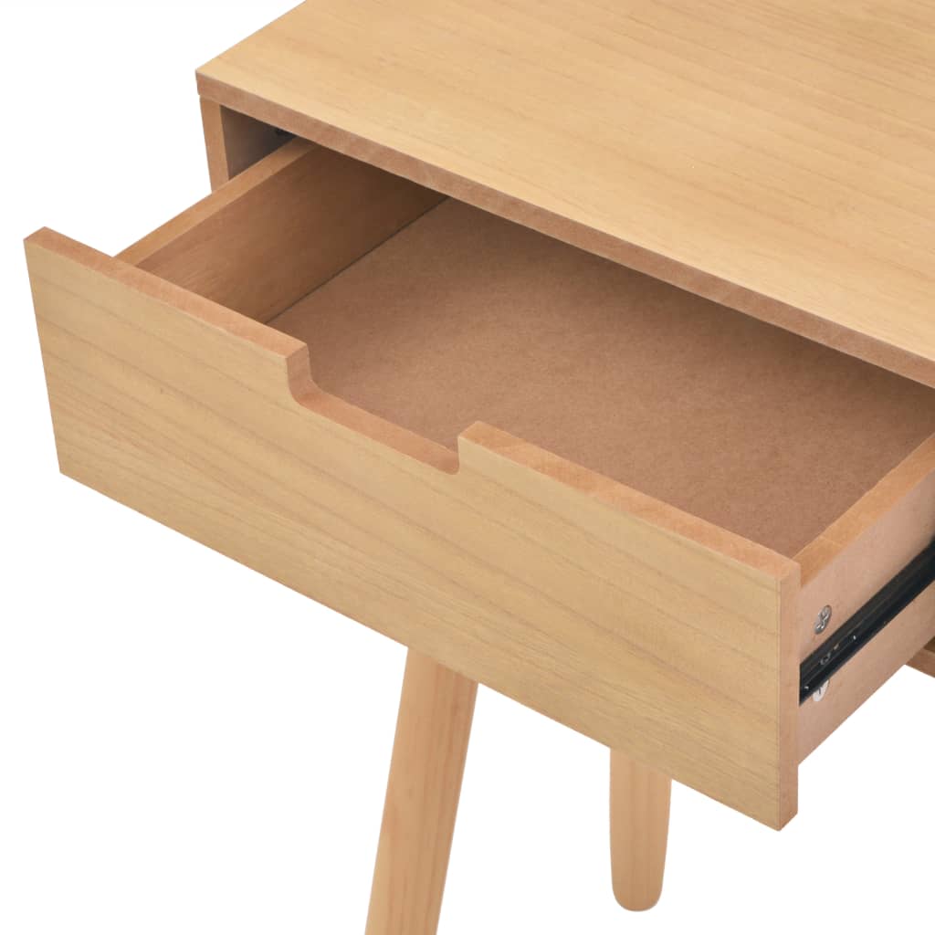 Console Table Solid Pine Wood 80 x 30 x 72 cm Brown