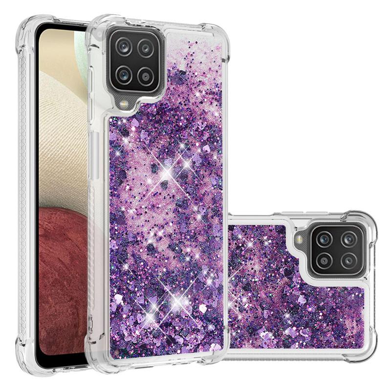 Для Samsung Galaxy A12 SM-A125F Чехол Quicksand Glitter Liquid Чехол для Samsung A12 A 12 Nacho A127F Чехлы для телефонов Защитный чехол