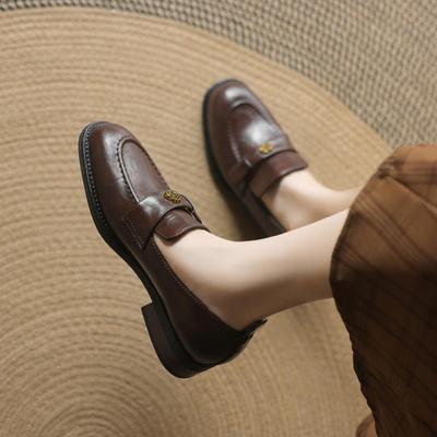 Четыре сезона носят круглую голову повседневные одинарные туфли с мелким вырезом, закрывающие стопу, женские ленивые туфли на одной педали, обувь большого размера, новая резиновая мягкая подошва