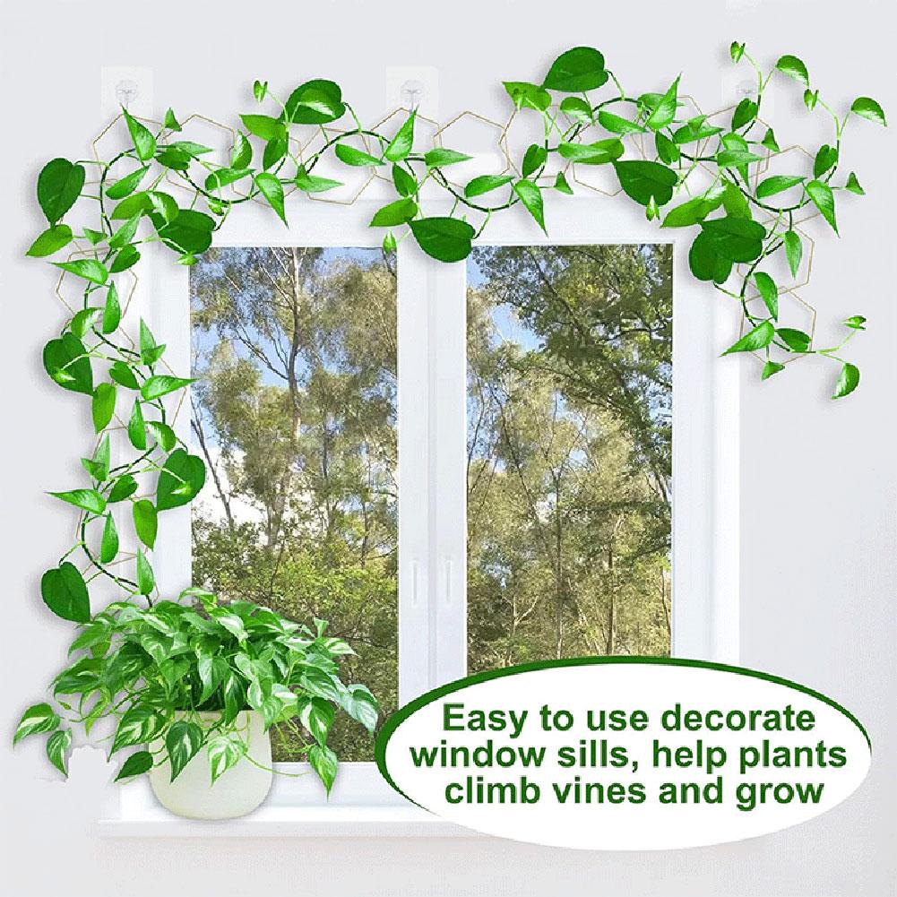 Цепная металлическая решетка, простая установка, прочная решетка для растений в горшках