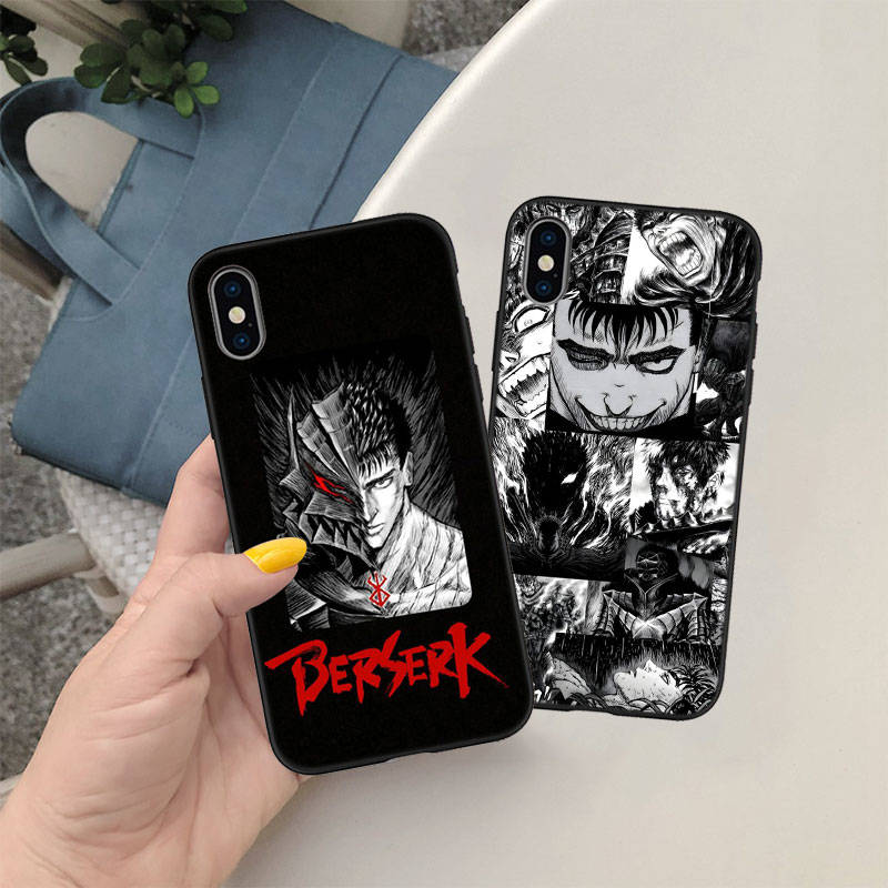 ED8 Berserk Guts Phone Case for Samsung A35 A25 A24 A15 A05S A05 M55 M35 M15 A06 A16 A02 A12 A13 A10 A20 A30 A22 A31 A32 A33 A41 A42 A50
