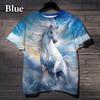 Cool Animal Horse 3D Printing T Shirt Men and Women Fashion Casual Fun Street Harajuku Sports Outdoor Tshirt