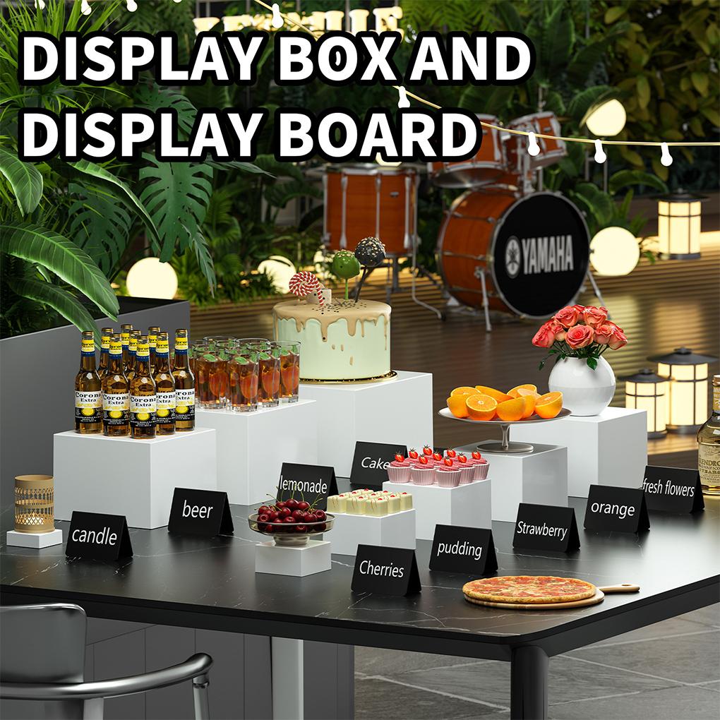 White Acrylic Food Display Stand For Weddings And Special Occaons Cake Stand Fittings Food Risers